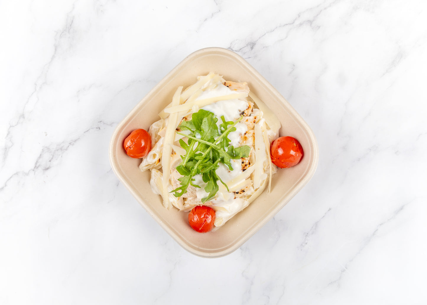 Creamy Garlic & Cheese, Chicken Pasta Bake F1