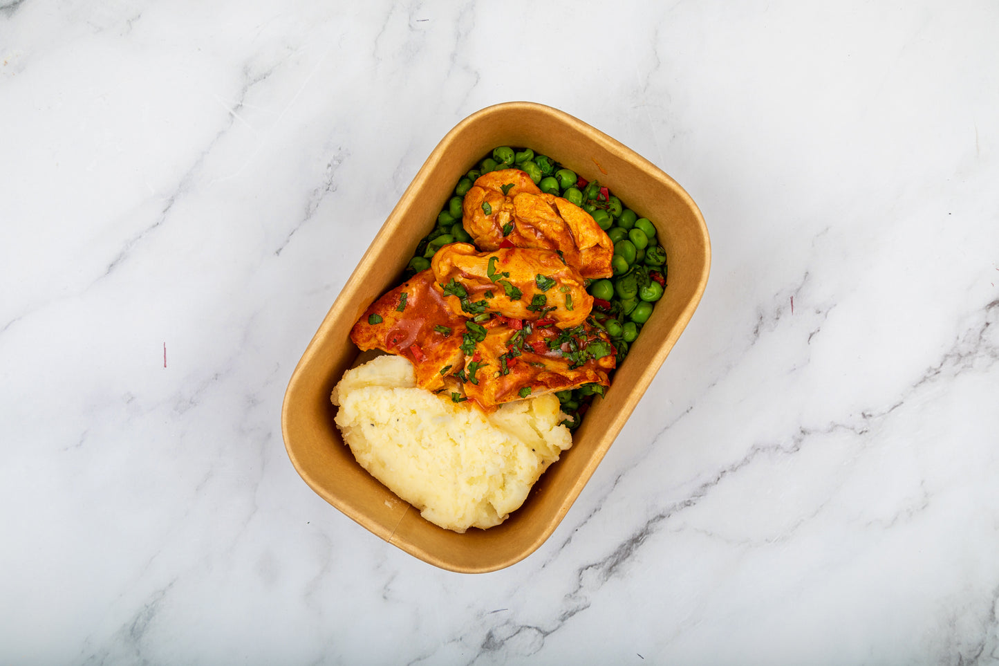 Portuguese Piri Piri Chicken Thighs, creamy mash & mint peas W