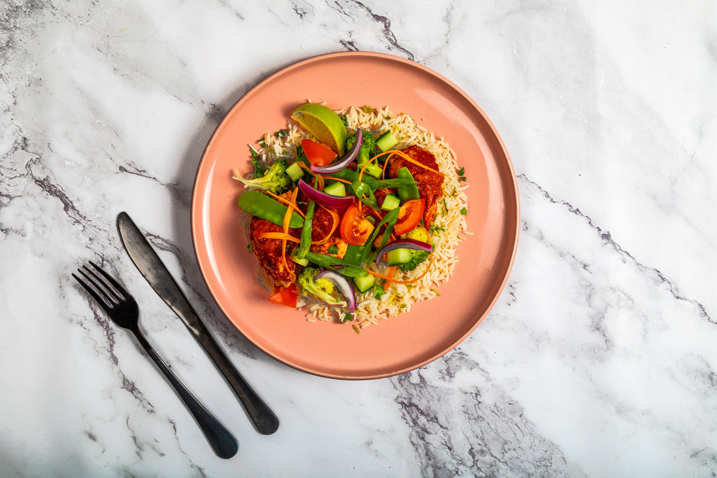 Summer Weds Wk2 - Tandoori Chicken with Coriander Rice & Greens