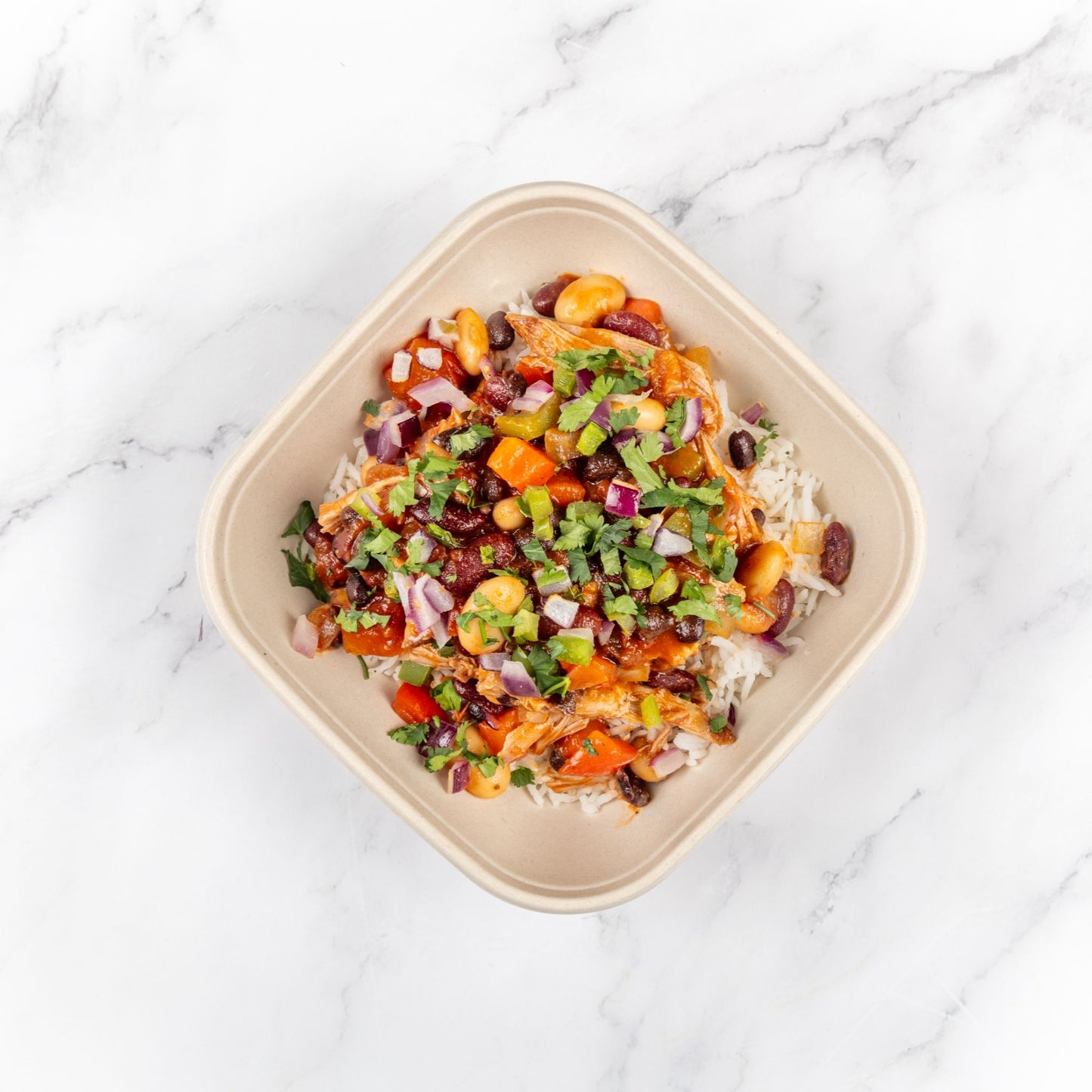 Smokey Pulled Pork Bean Chilli Bowl Frozen