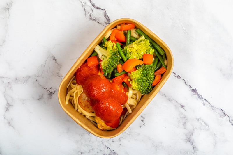 WK 1 Weds -  Sriracha Pork Meatball Tagliatelle