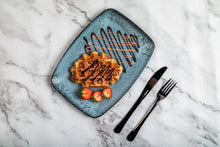 Protein Waffle with strawberry's and chocolate yogurt sauce Th2