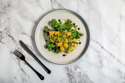 Lemongrass & herb salmon, new potatoes & greens T2